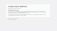 Desktop Screenshot of cloudvoiceservices.com