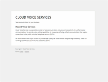 Tablet Screenshot of cloudvoiceservices.com